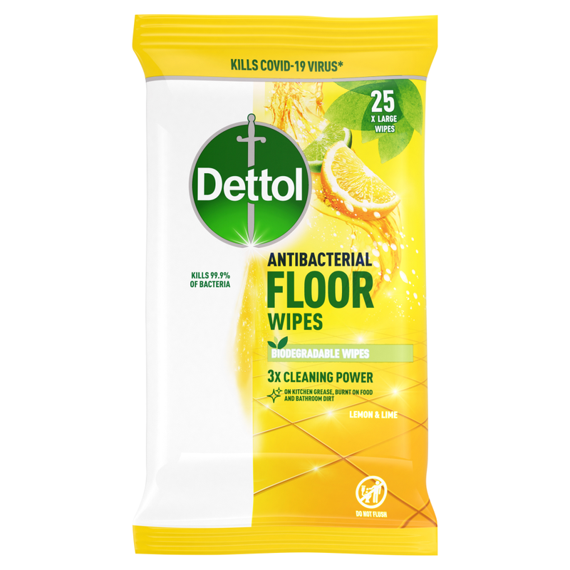 Floor Wipes Citrus 25 Extra Large Wipes