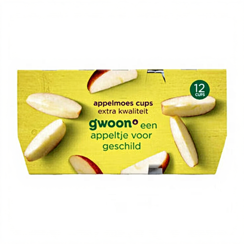 G'woon Appelmoes 0% Suiker - 12 stuks
