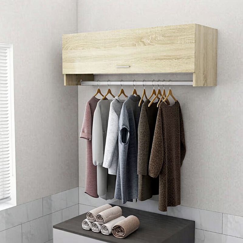 vidaXL Armoire 100x32,5x35 cm bois traité couleur chêne Sonoma