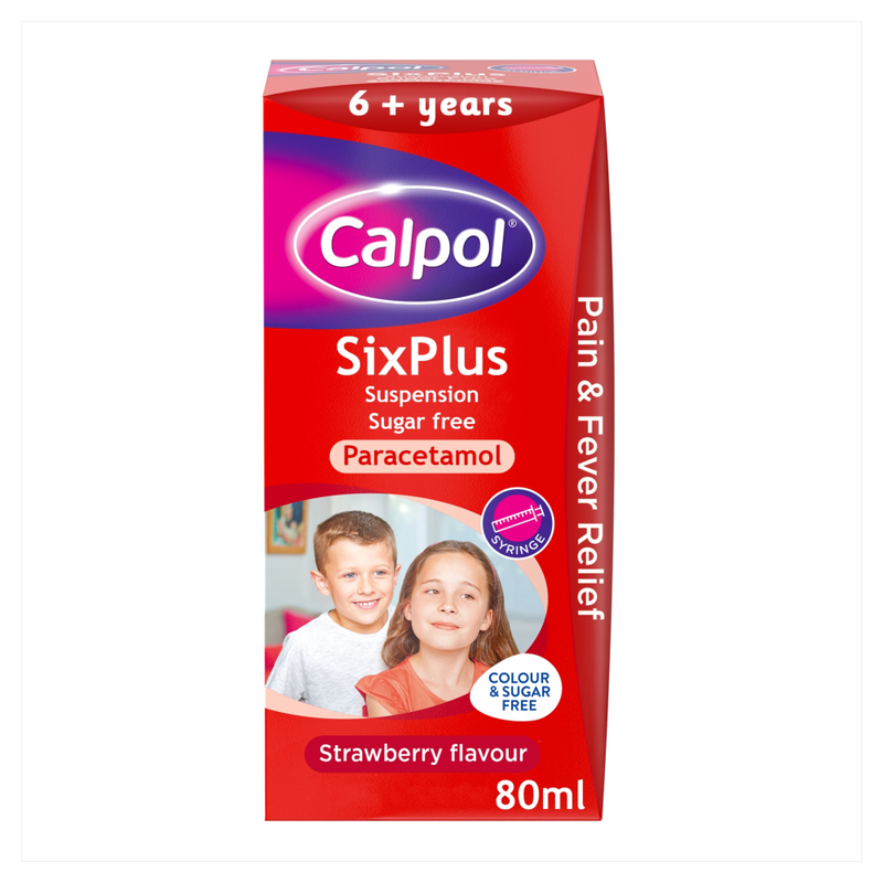 SixPlus Paracetamol Oral Suspension Sugar Free for Children 6 Years Plus - 80 ml