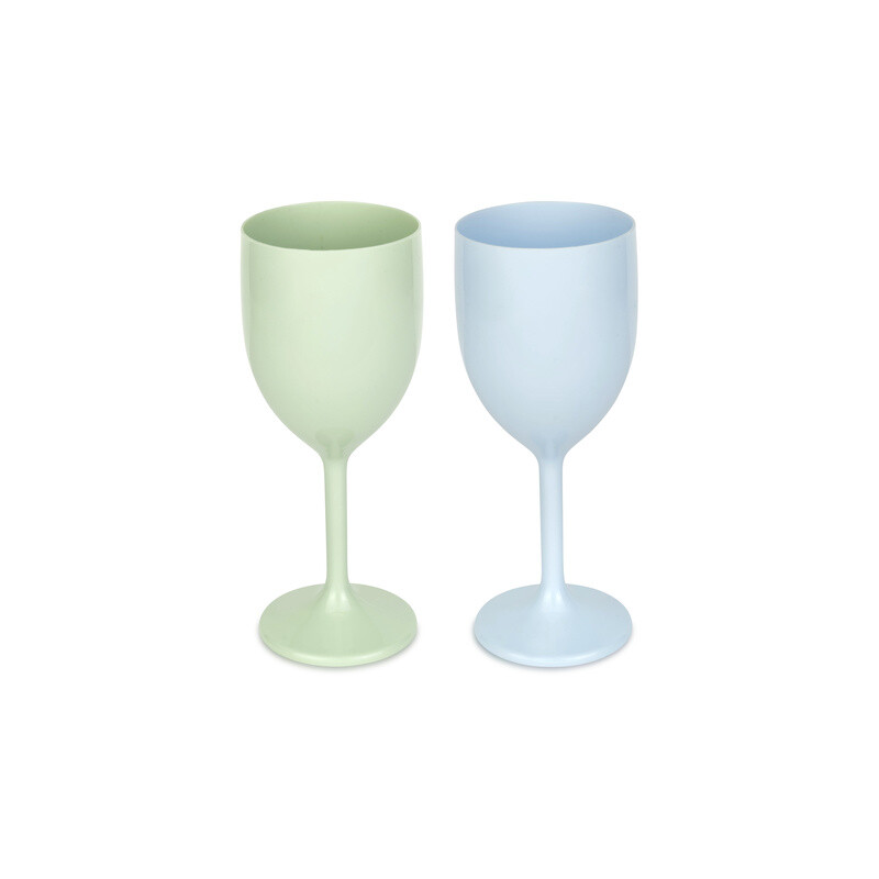 Reusable Wine Glass - Green Or Blue
