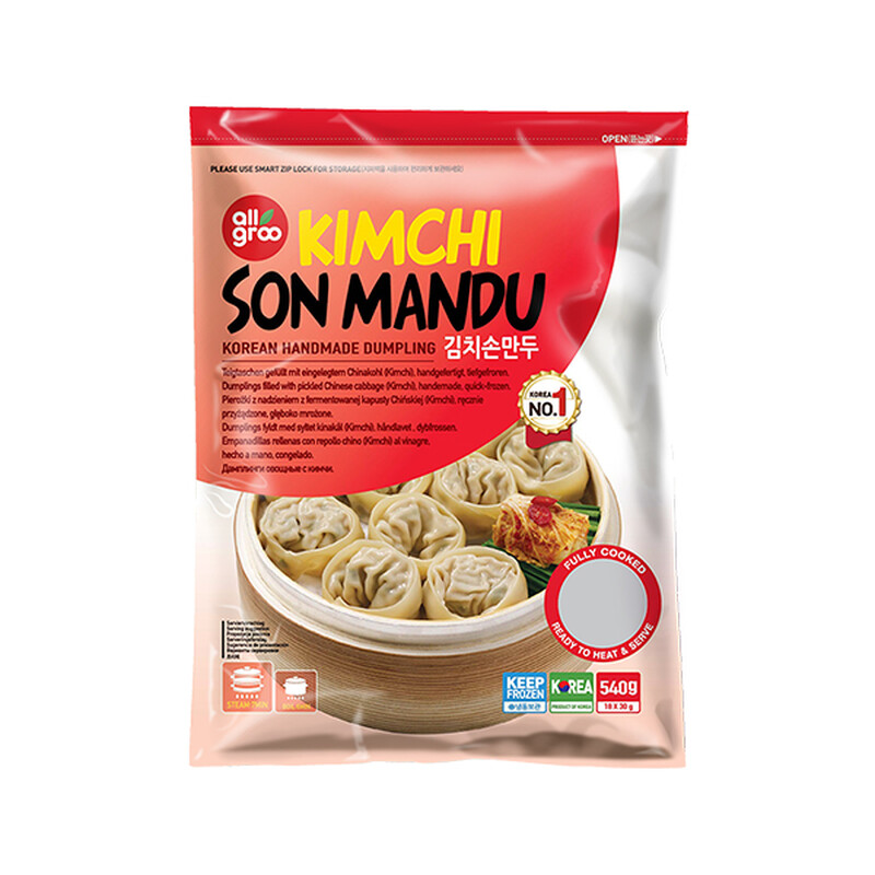 Allgroo Green Kimchi Son Mandu (Handmade Dumpling) 540G