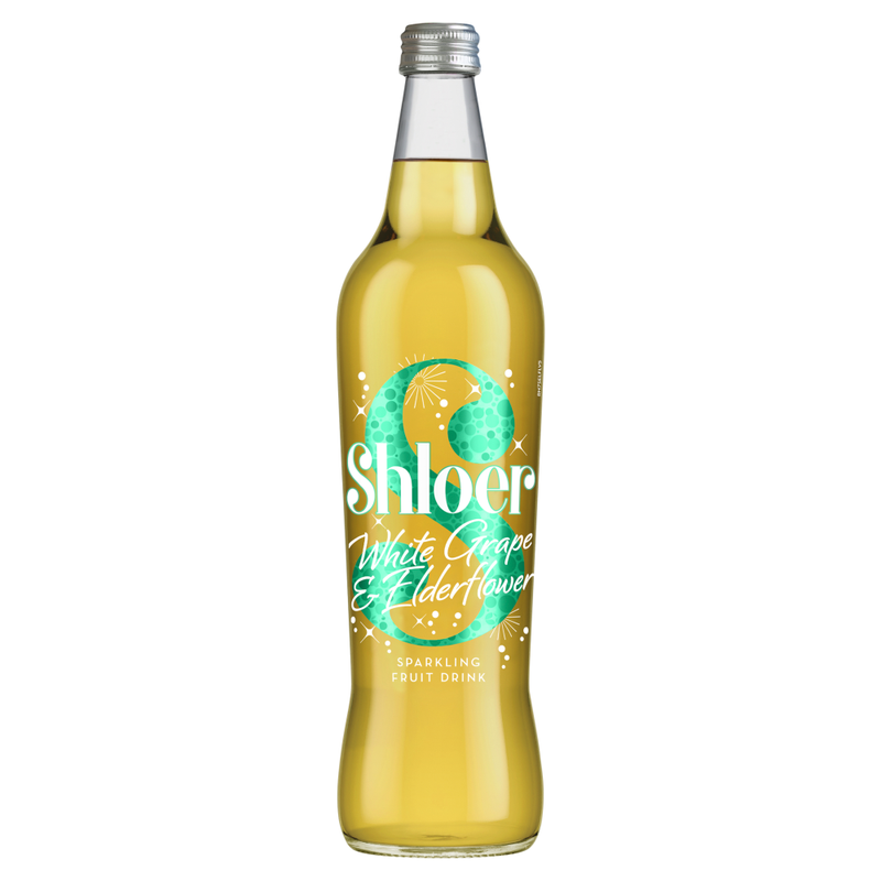 Shloer White Grape & Elderflower Sparkling Juice Drink 750Ml