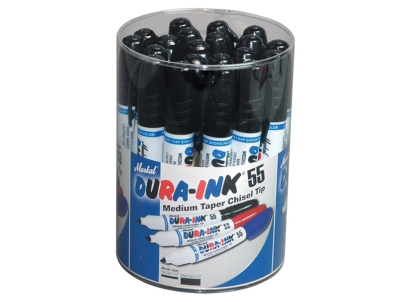 DURA-INK® 55 Medium Taper Marker Black 20 Pack