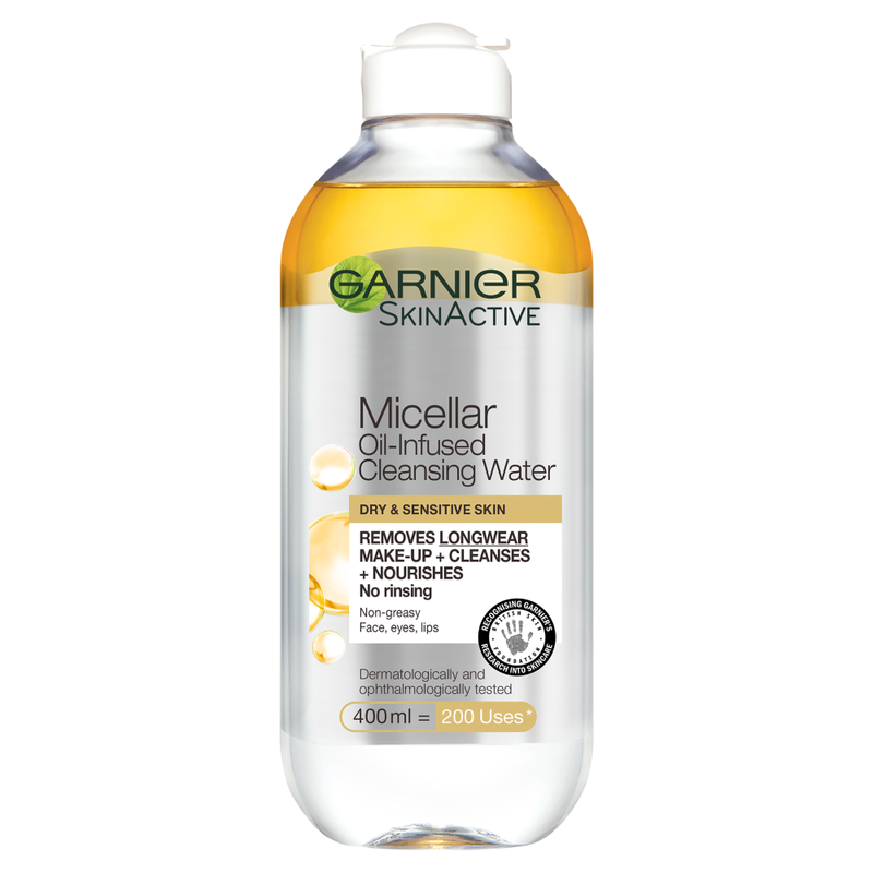 Micellar Water Oil Infused Facial Cleanser for Waterproof Makeup 400ml