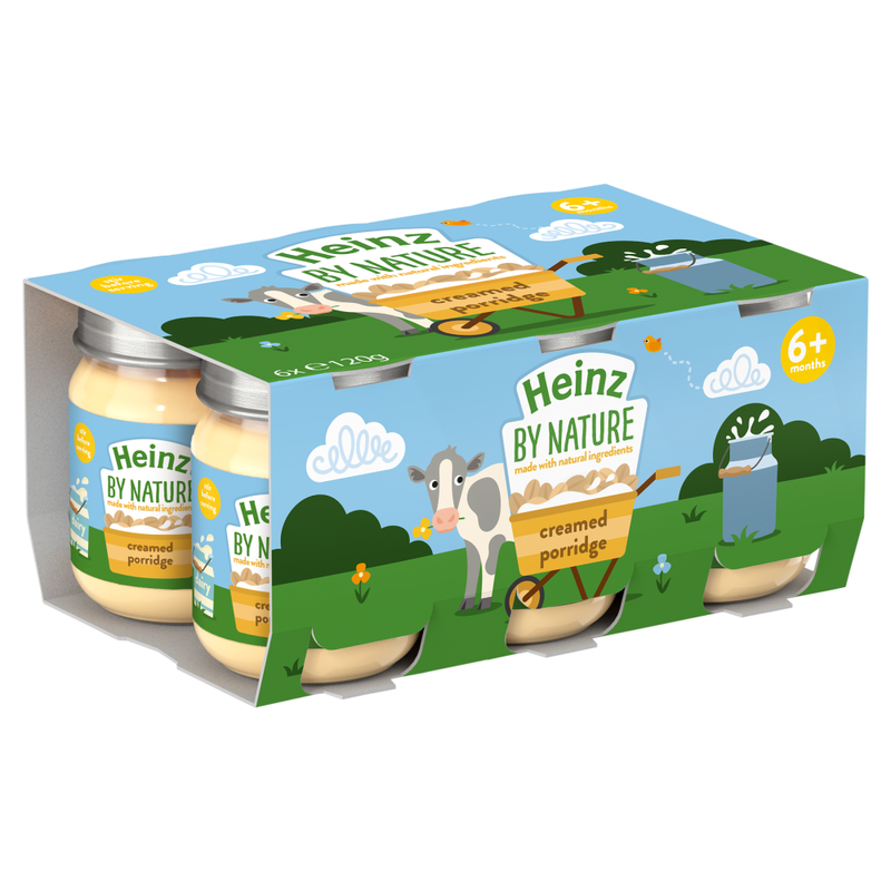 By Nature Creamed Porridge 6+ Months 6 x 120g