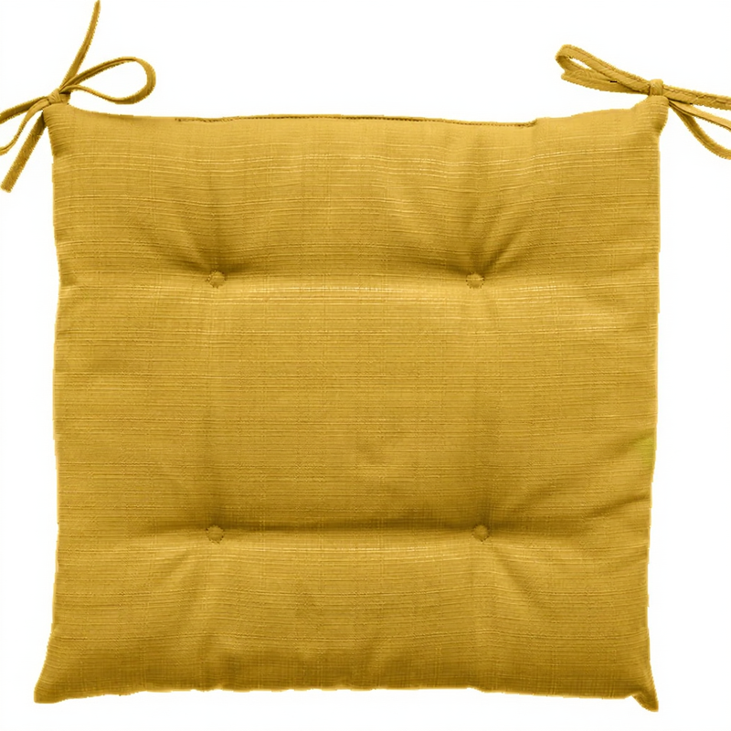 Coussin d'Assise Korai 40x40 cm Moutarde Lot de 4