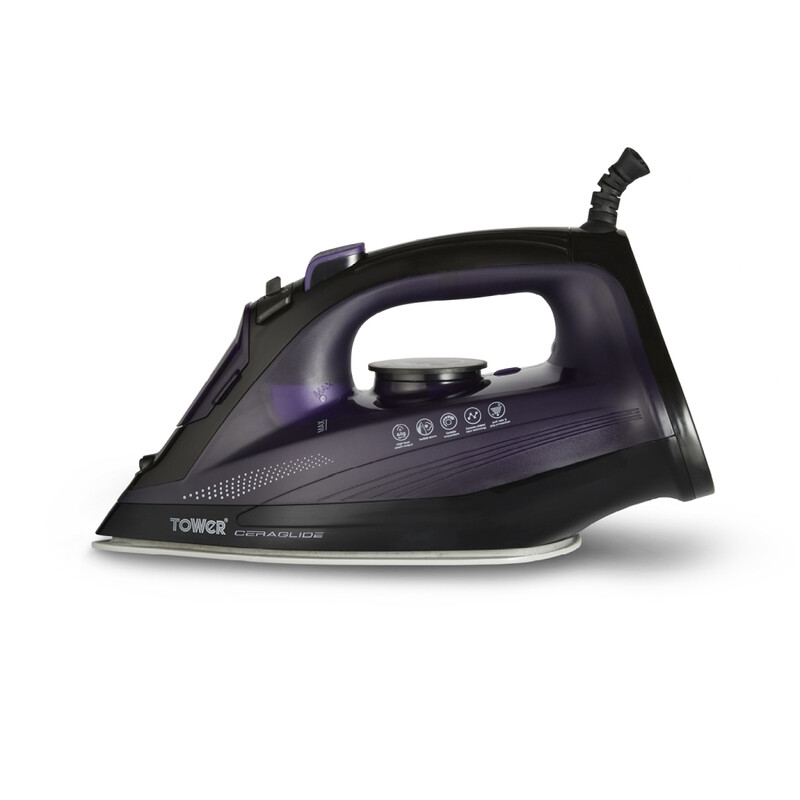 CeraGlide Ultra Speed Steam Iron with Ceramic Soleplate 2600W Purple T22011