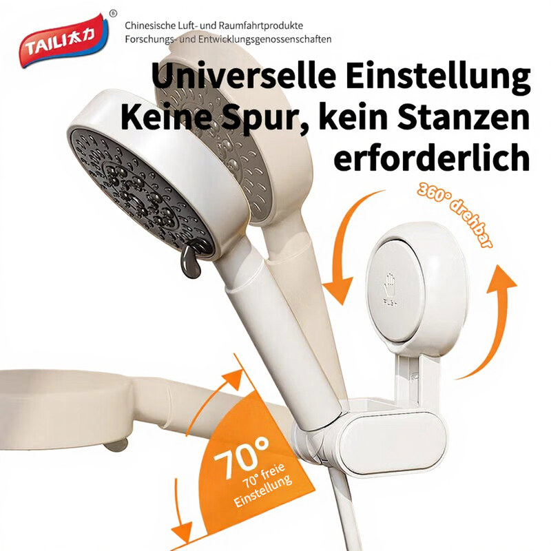 Taili Verstellbare Duschkopfhalterung mit Saugnapf