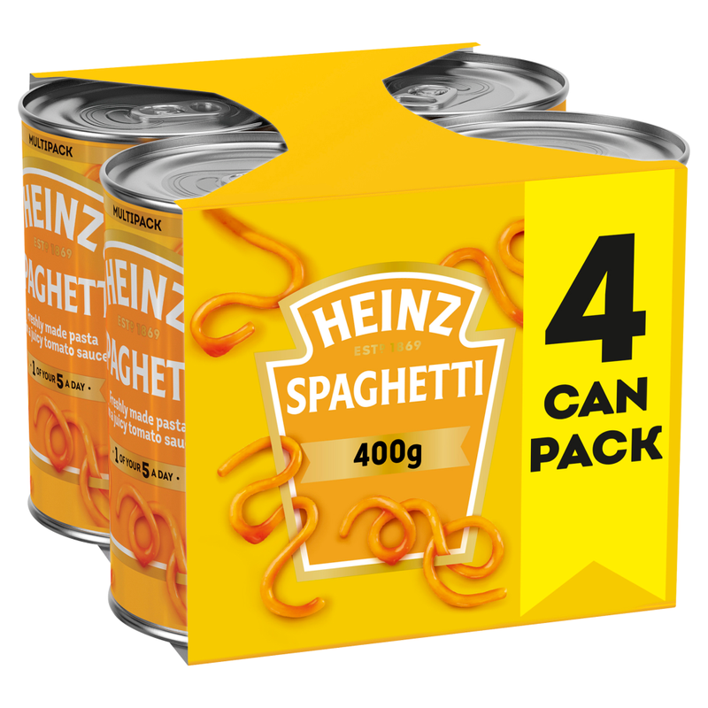 Heinz Spaghetti In Tomato Sauce 4 X 400G
