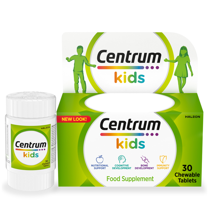 Centrum Kids Multivitamins & Minerals Daily Wellness Support Tablets - 30 Tablets