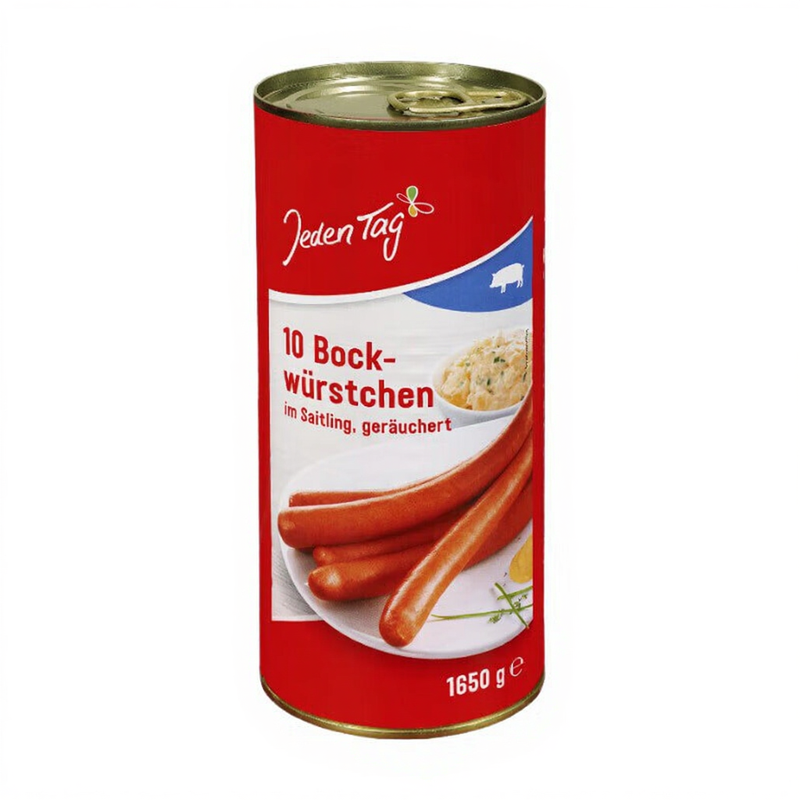 Jeden Tag Bockwurst im Naturdarm 10x90g