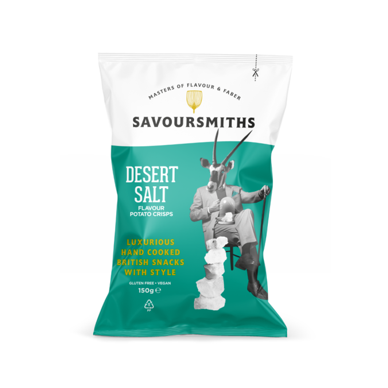 Savoursmiths Light Desert Salt Flavour Potato Crisps 150G