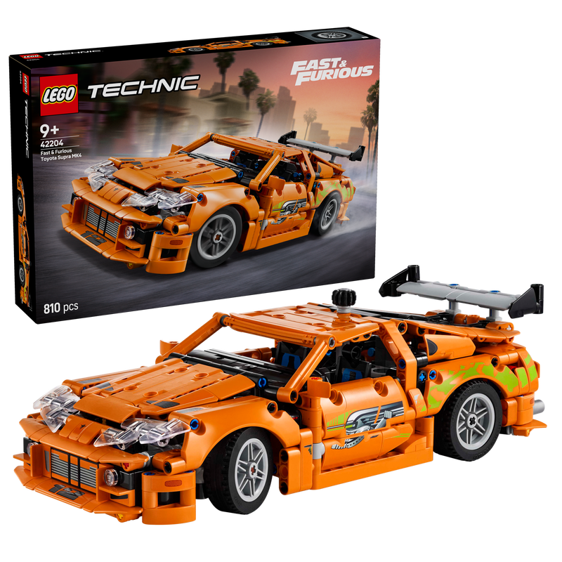 Technic 42204 Fast and Furious Toyota Supra MK4 Car Set