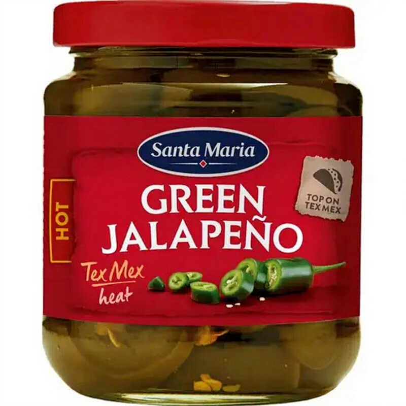 Santa Maria jalapeños groene hete 215 g