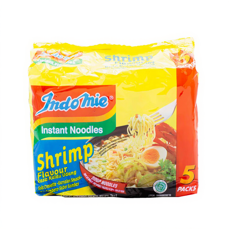 Indomie instantnoedels, garnalensmaak, 5x70g (EU)