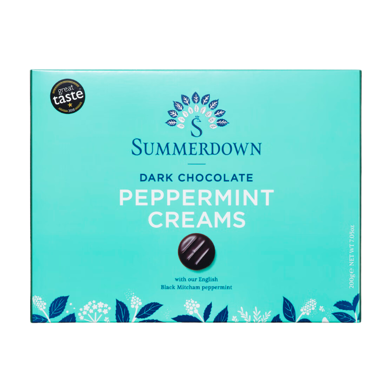 Summerdown Dark Chocolate Peppermint Creams 200G