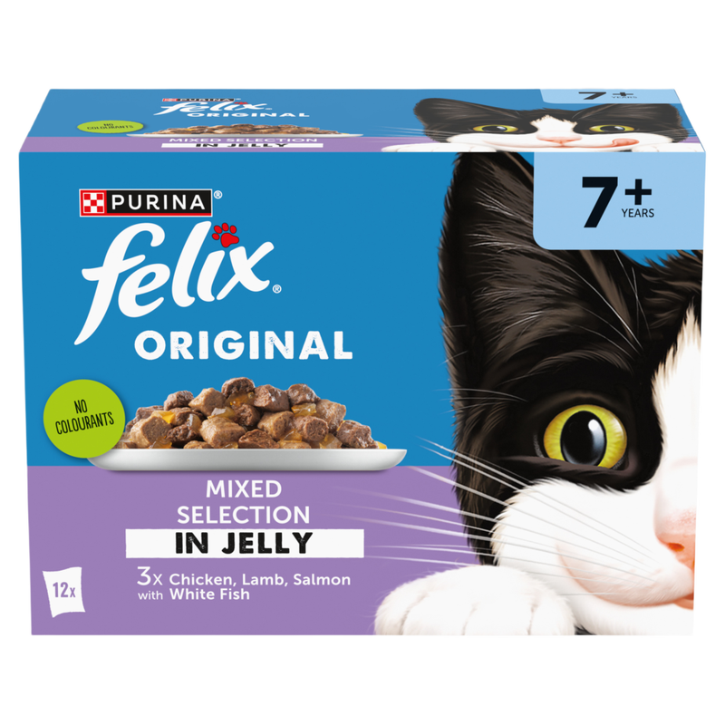 Original Senior Mixed Selection in Jelly Wet Cat Food 12x85g
