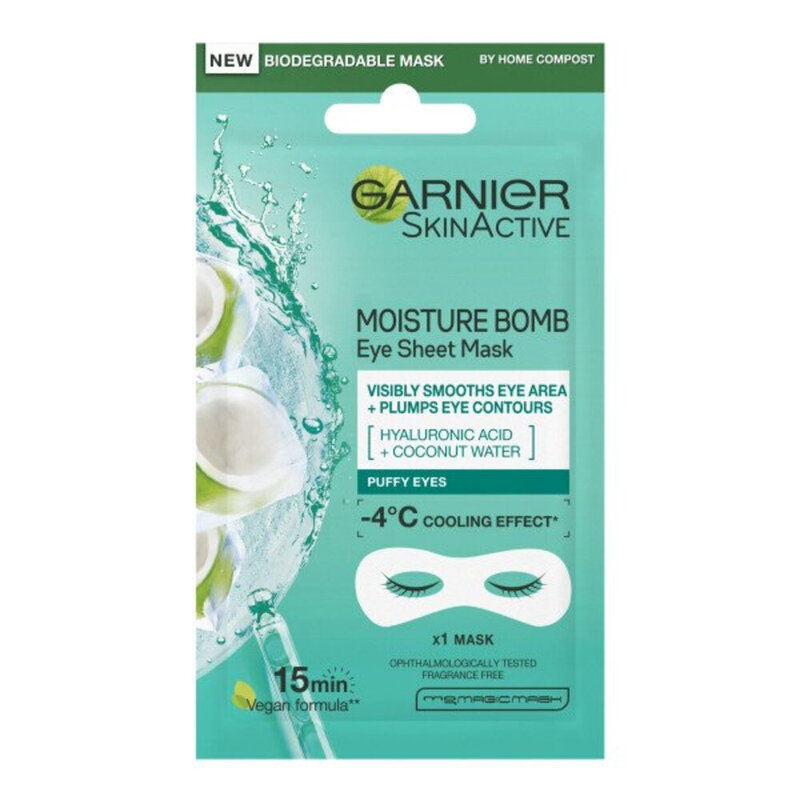 Moisture Bomb Hyaluronic Acid and Coconut Water Hydrating Replumping Eye Sheet Mask 6