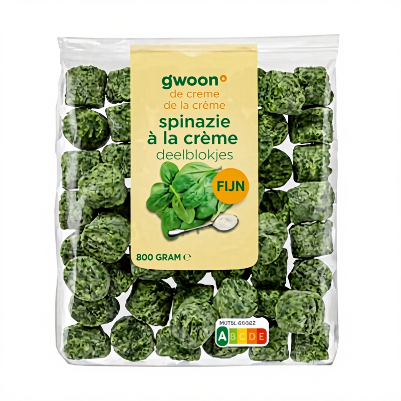 Gehakte Spinazieà la Crème Deelbl Fijn 800g