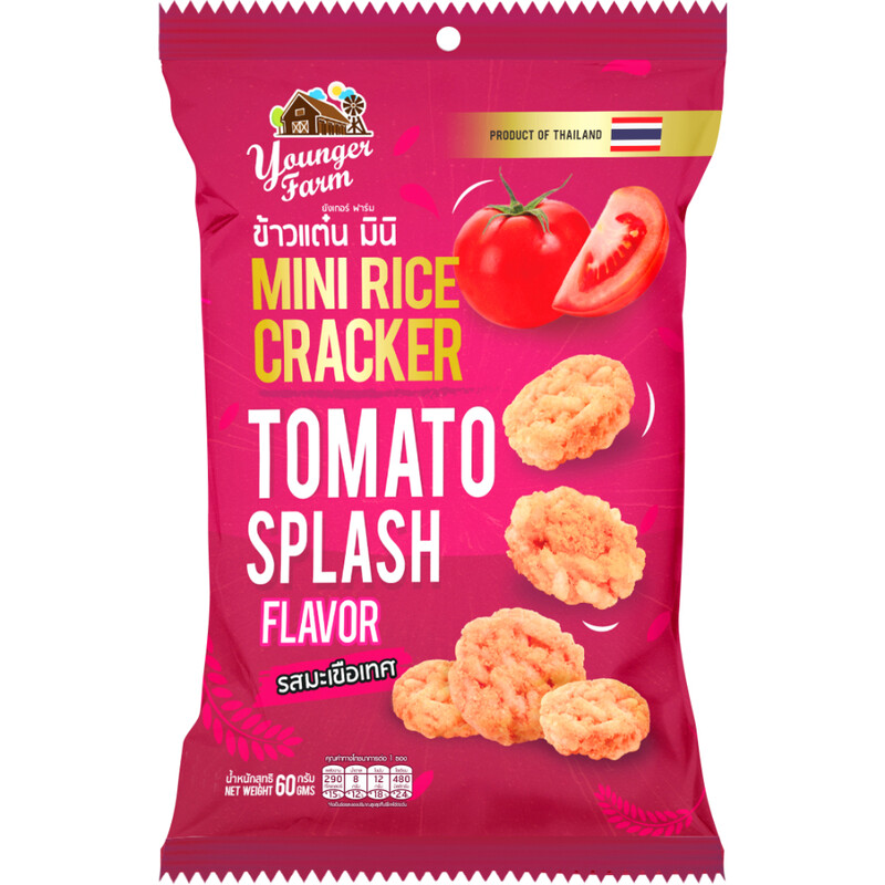 Mini Rice Crackers (Tomato Splash) 60g