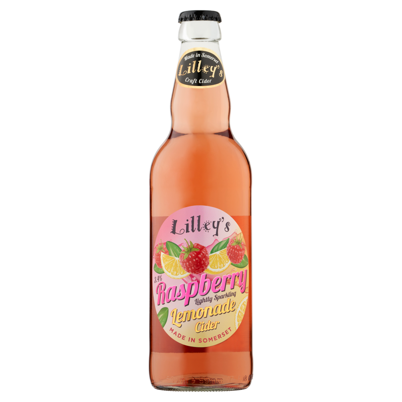 Raspberry Lemonade Cider Lightly Sparkled 500ml (Abv 3.4% )