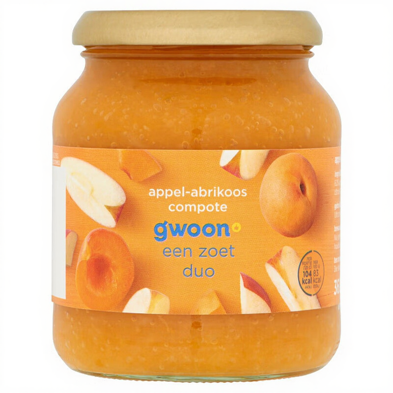 G'woon Appel-Apricot Compote - 360 g