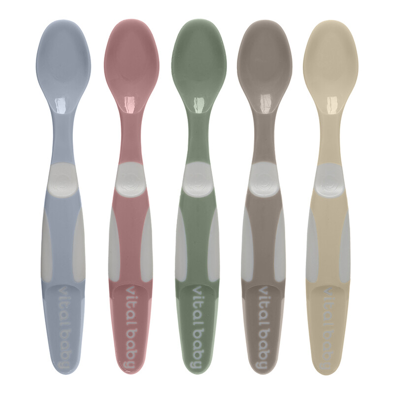Nourish Start Weaning Spoons 5 Pack Natural