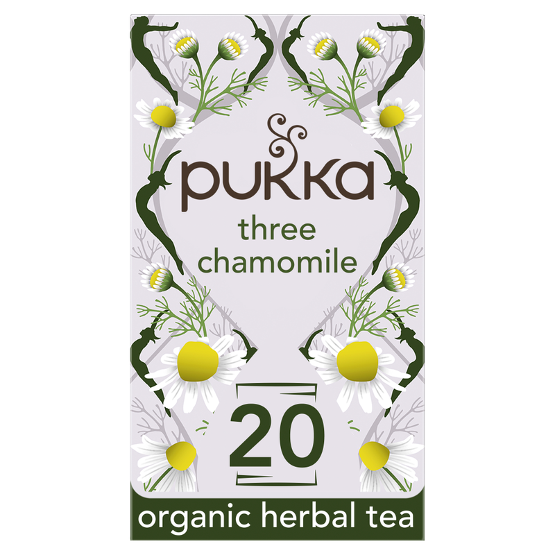 Three Chamomile Organic 20 Herbal Tea Bags 20S 30g