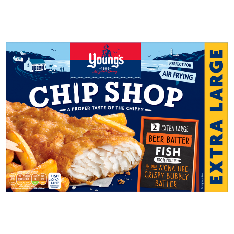 Chip Shop 2 Extra Large Beer Batter Fish 300g