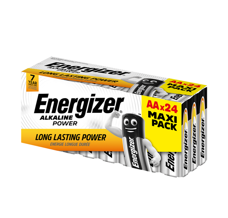 AA Power Alkaline Batteries – Pack of 24