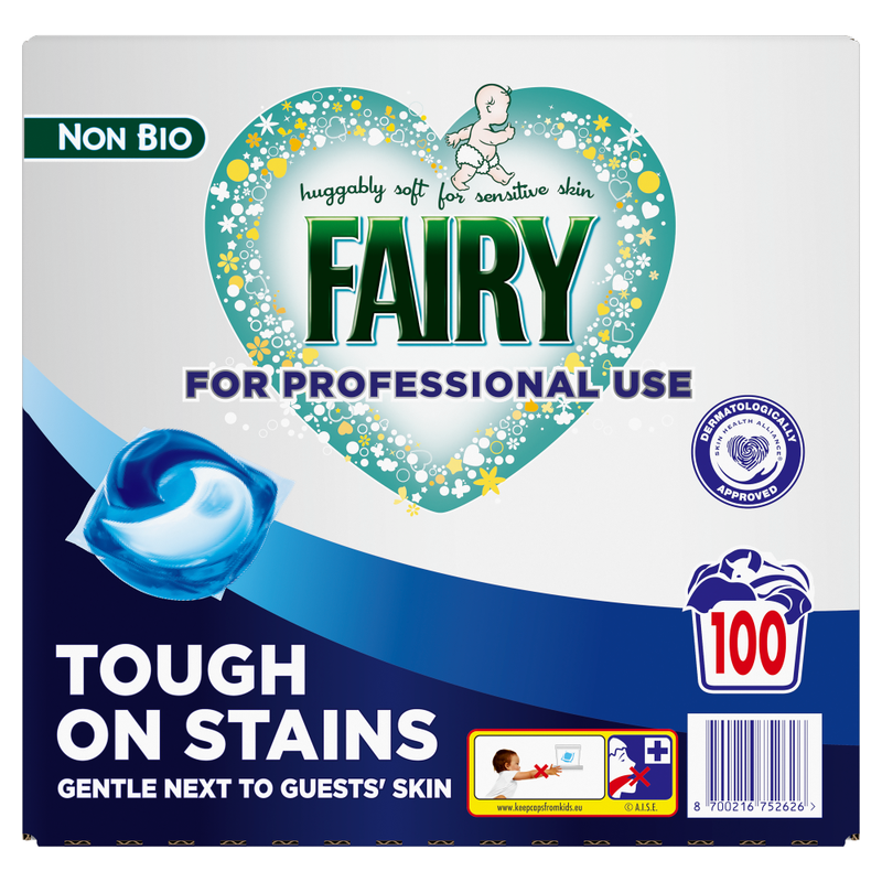 Professional Non-Bio All-in-1 Pods Detergent Capsules 100 Washes