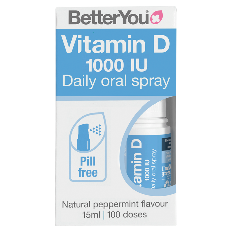 BetterYou Vitamin D3 1000 IU Oral Spray - 15 ml