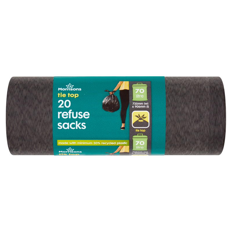 20 Tie Top Refuse Sacks