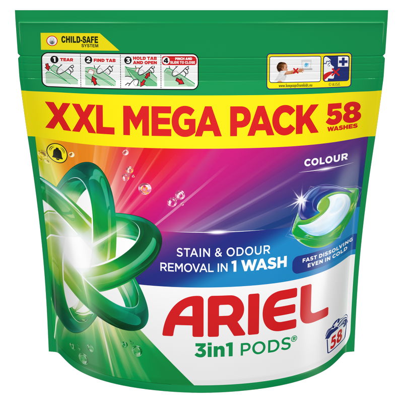 3in1 PODS Washing Liquid Capsules 58 washes