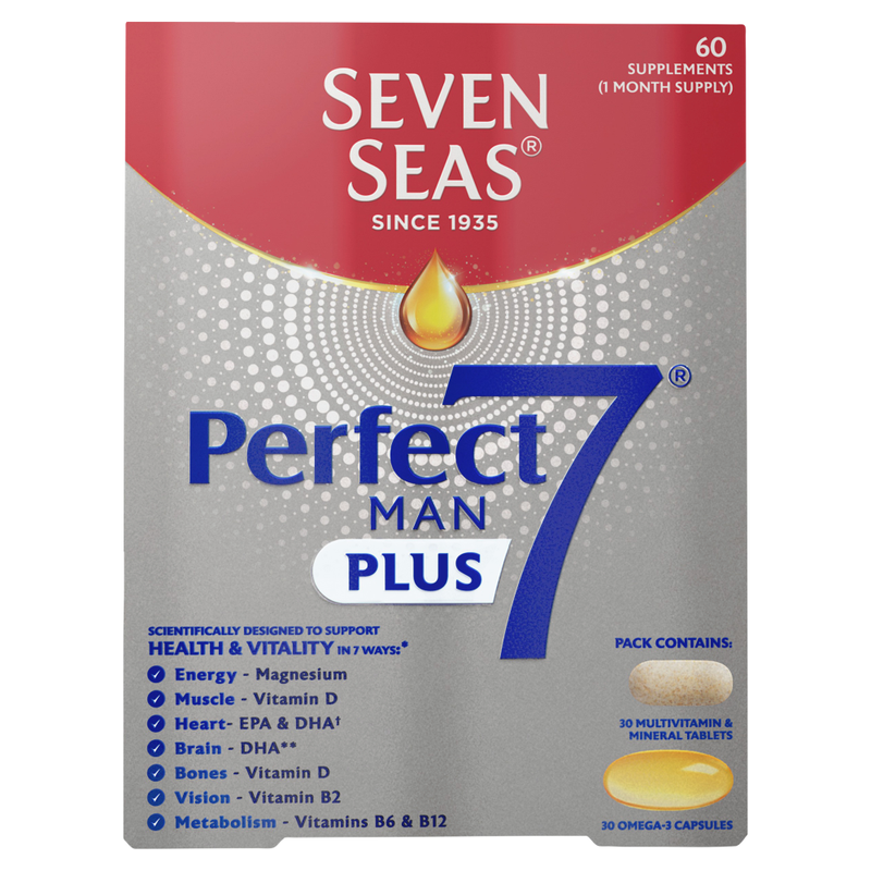 Perfect7 Man Plus One Month Supply - 60 Tablets and Capsules