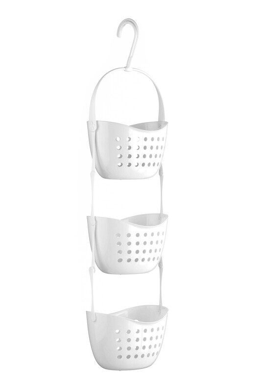 3 Tier White Shower Caddy