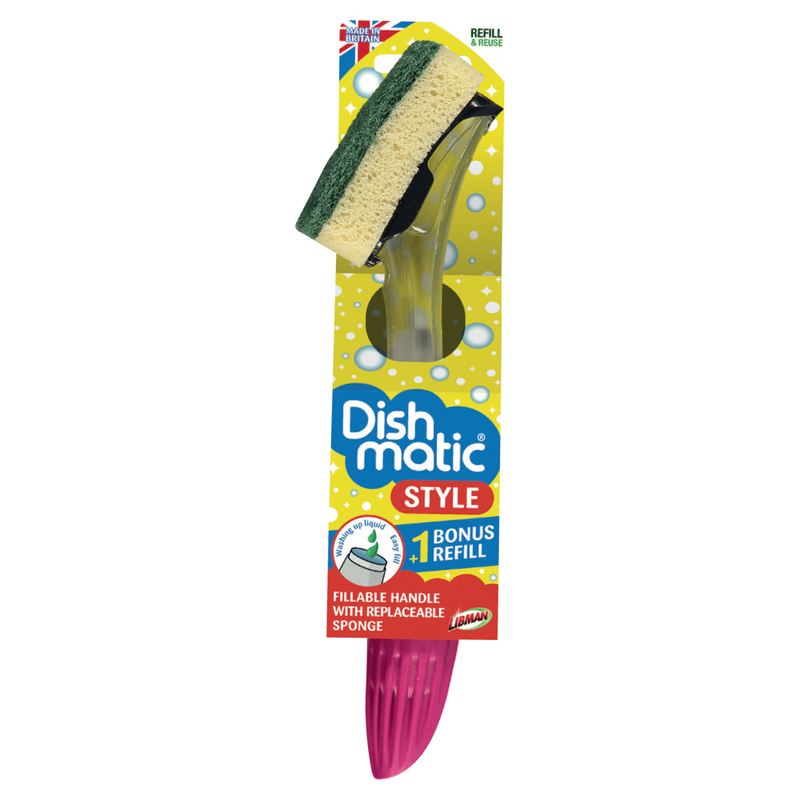 Style Fillable Washing Up Handle and Bonus Refill