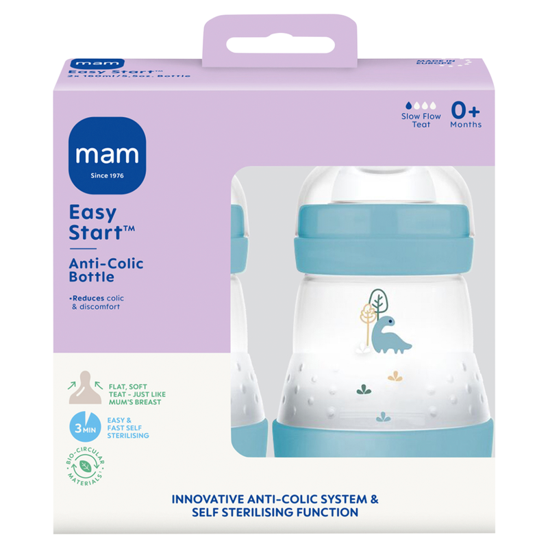 Easy Start Anti-Colic Bottle 0+ Months 2 x 160ml