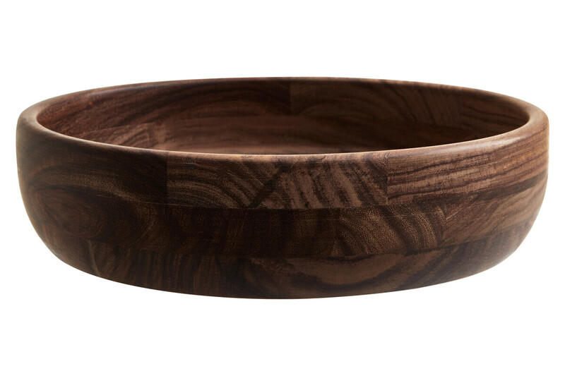 Small Round Deep Sheesham Wood Salad Bowl