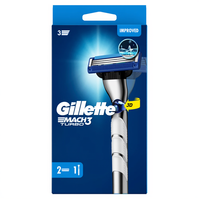 Mach3 Turbo Razor For Men, 1 Gillette Razor