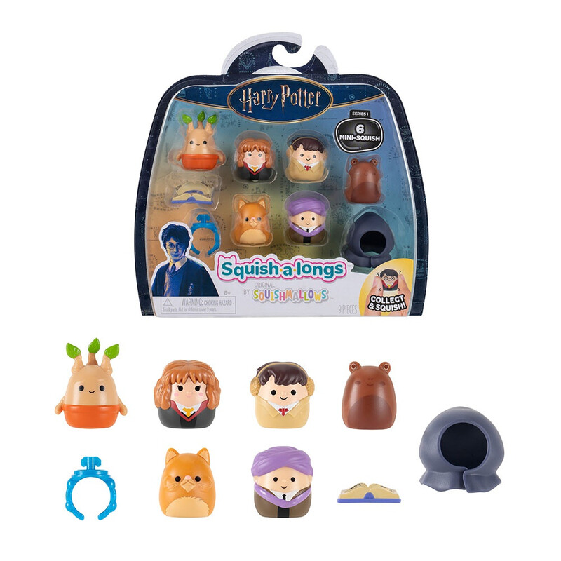 Squish-a-longs Harry Potter Mini-Squish with Accessory 6 Pack (Wave 1, Style 1)
