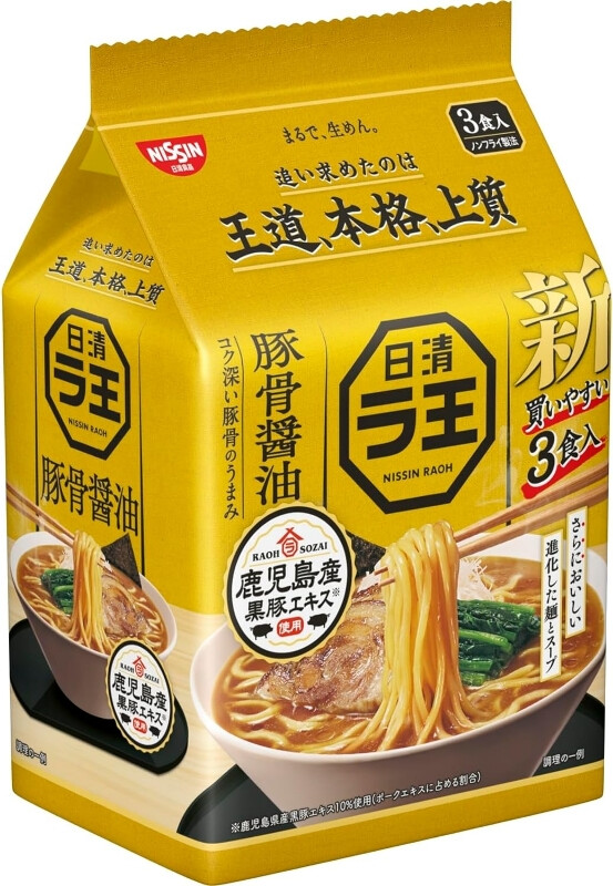 Raoh Ramen Tonkotsu Soy Sauce Flavour 100g*3p/pack