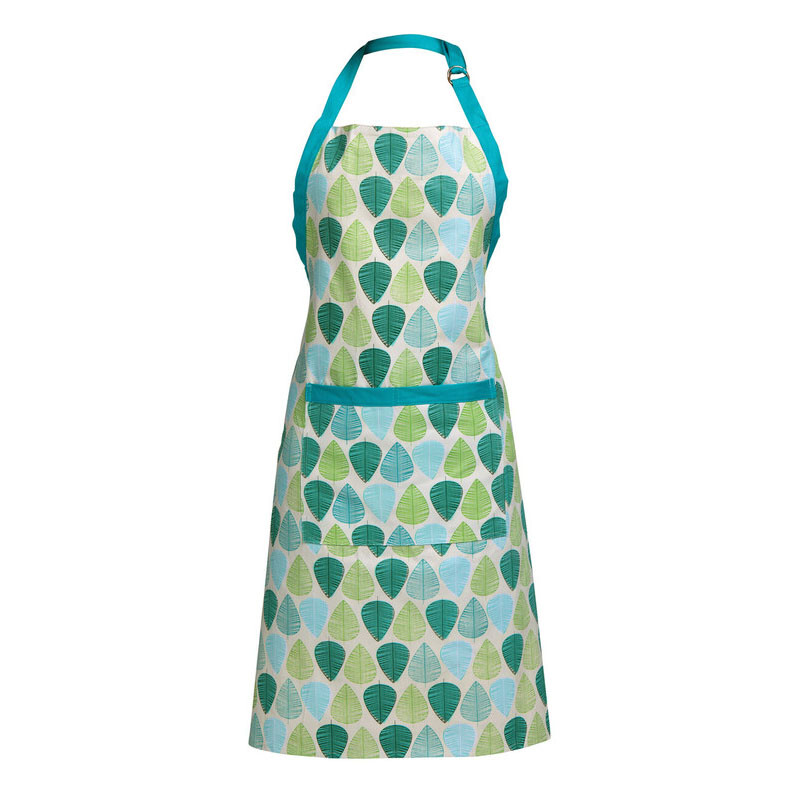 Kitchen Apron Leaf Blue/Green