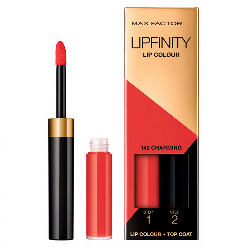 Lipfinity Lip Colour Lipstick 2-Step Long Lasting 140 Charming 2.3ml + 1.9g