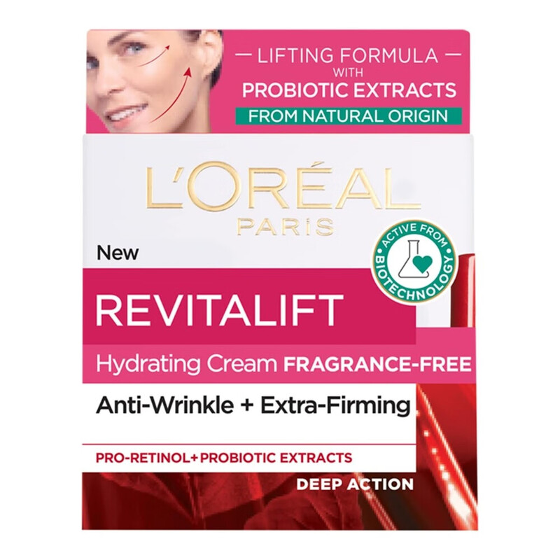 Loreal Revitalift Hydrating Cream Fragrance Free 50ml