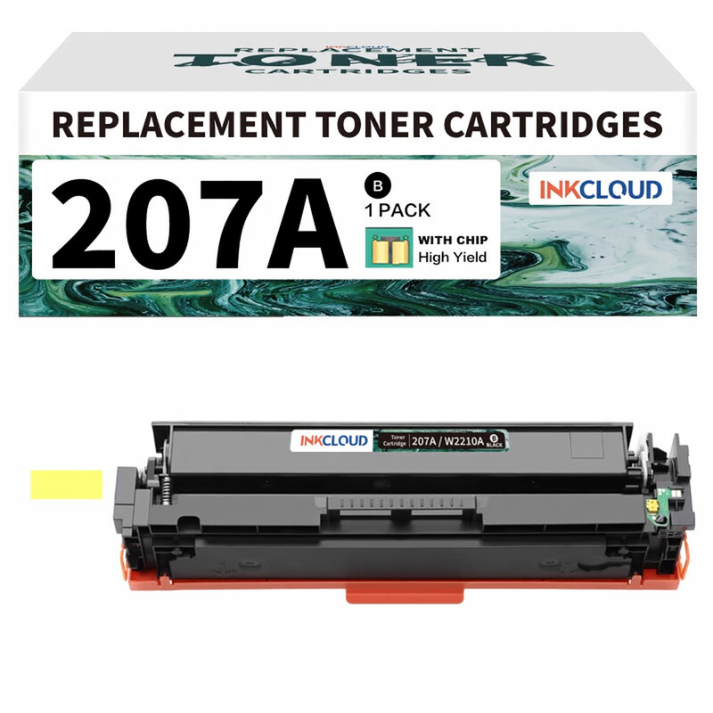 Inkcloud 207 A Toner met Chip compatibel voor HP m283fdw M255dw m255nw 1 Zwart