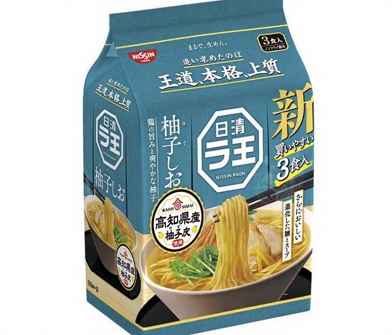 NISSIN RAOH Yuzu Salz 3 Portionen Packung 258 g