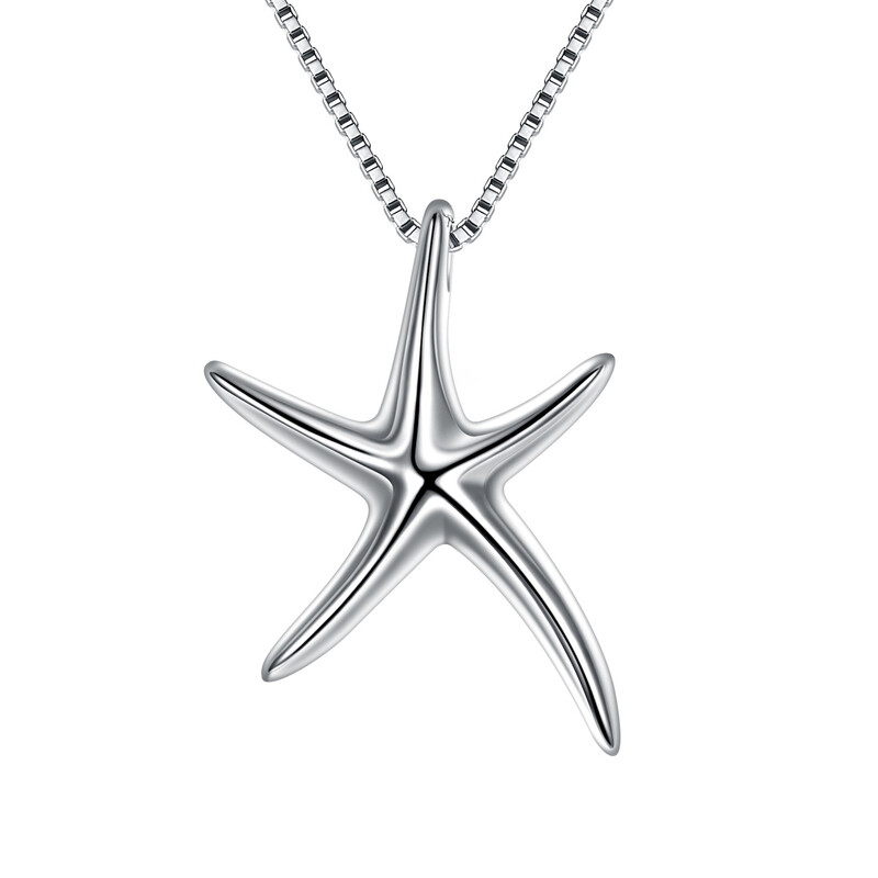 Starfish Lucky Sea Star Pendant Necklace