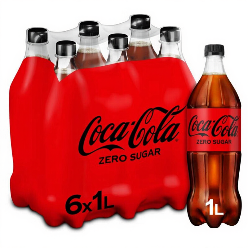 Coca-Cola Zero Sugar Frisdrank - 6 x 1 L